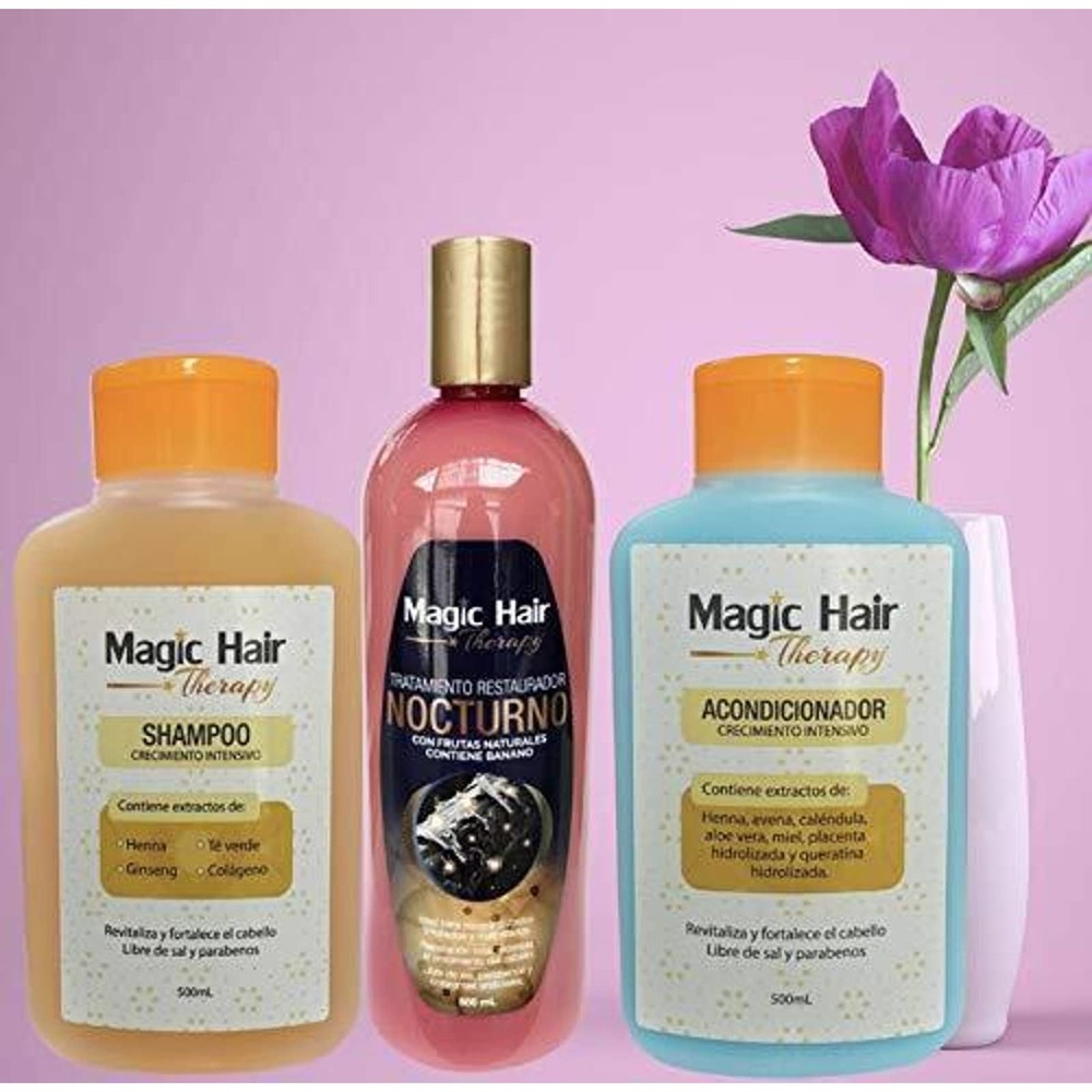 Magic Hair Therapy Nocturno, Shampoo y Acondicionador Crecimiento Intensivo